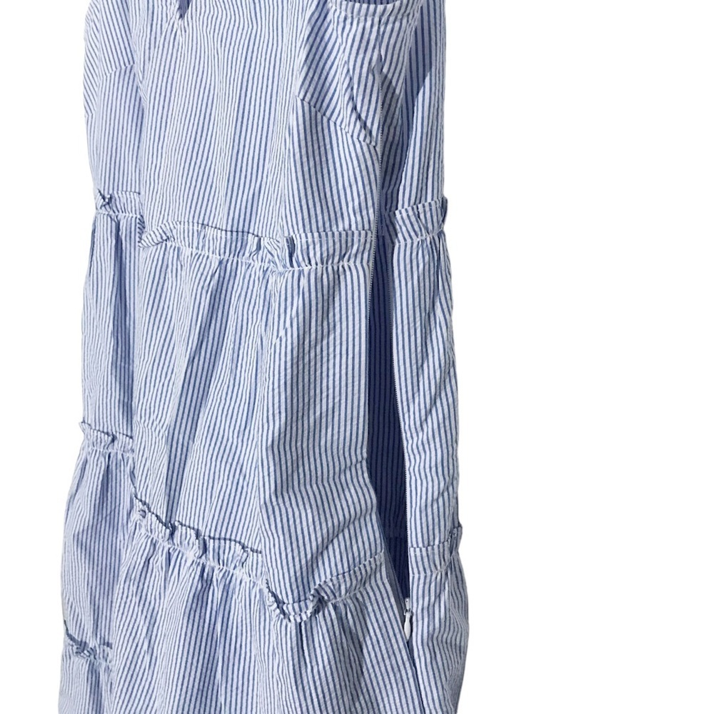 J Crew Factory striped v neck tiered dress Size 6 NWT - Picture 5 of 6